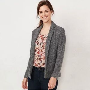 NWOT - LC Lauren Conrad Cozy Open-Front Knit Blazer